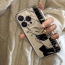 New 2024 Black Anime Jujutsu Kaisen Hot Phone Case For iPhone 16 15 14 13 12 11 Mini Pro Max XR XSMax 7 8 Plus SE20 Transparent