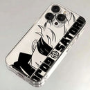 New 2024 Black Anime Jujutsu Kaisen Hot Phone Case For iPhone 16 15 14 13 12 11 Mini Pro Max XR XSMax 7 8 Plus SE20 Transparent