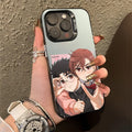 Momo Ayase D-Dandadans Phone Case For iPhone 16,15,14,13,12,11,Pro,Max,Plus,Mini,XS,SE Anti Fall Black Matte Hard Bumper