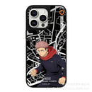 Joint Jujutsu Kaisen Mobile Phone Case Suitable for Iphone16pro Max Apple Mirror Material Anti-fall Collection Birthday Gift