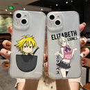 Anime Seven Deadly Sins Phone Cover For iPhone 11 12 13 14 15 16 17 Pro Max 17AIR 14 15 16 Plus Clear Soft Silicone TPU Case