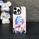 Cartoon Re:Zero Rem Matte Phone Case